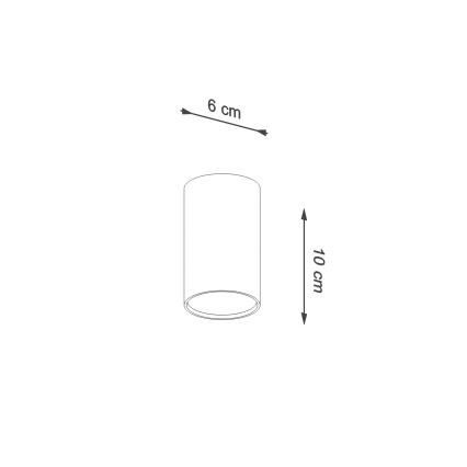 Bodové svítidlo LAGOS 1xGU10/10W/230V 10 cm krémová
