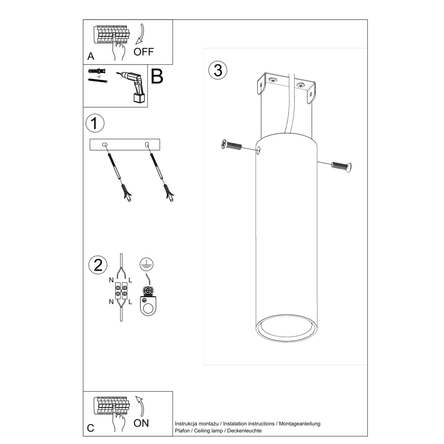 Bodové svítidlo LAGOS 1xGU10/10W/230V 20 cm krémová