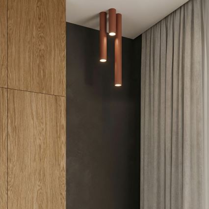 Bodové svítidlo LAGOS 1xGU10/10W/230V 20 cm hnědá