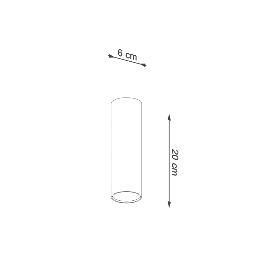 Bodové svítidlo LAGOS 1xGU10/10W/230V 20 cm hnědá