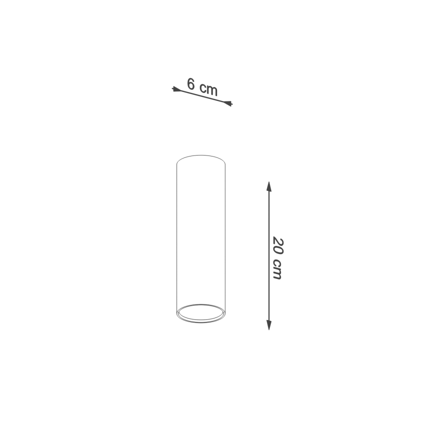 Bodové svítidlo LAGOS 1xGU10/10W/230V 20 cm zelená