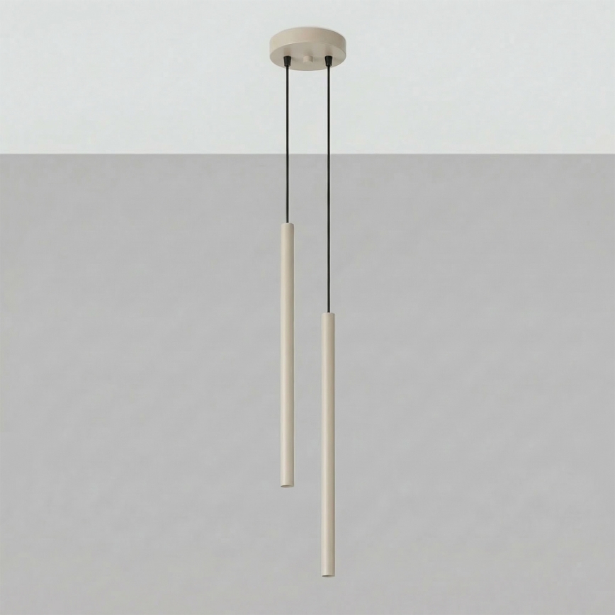 Lustr na lanku PASTELO 2xG9/8W/230V taupe