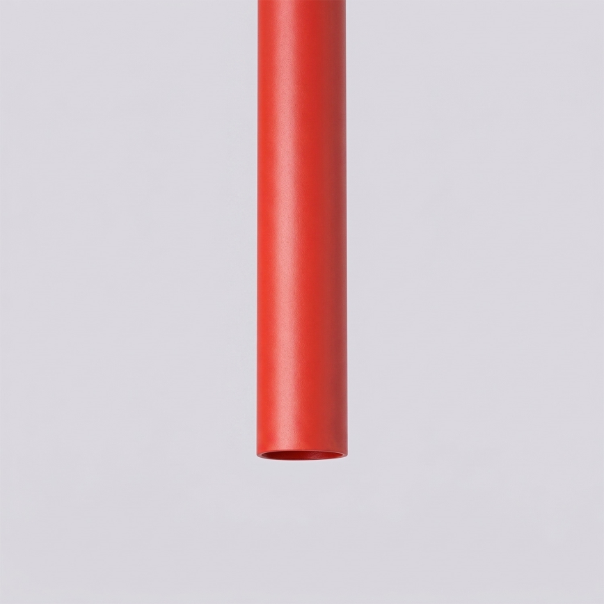 Lustr na lanku PASTELO 1xG9/8W/230V červená