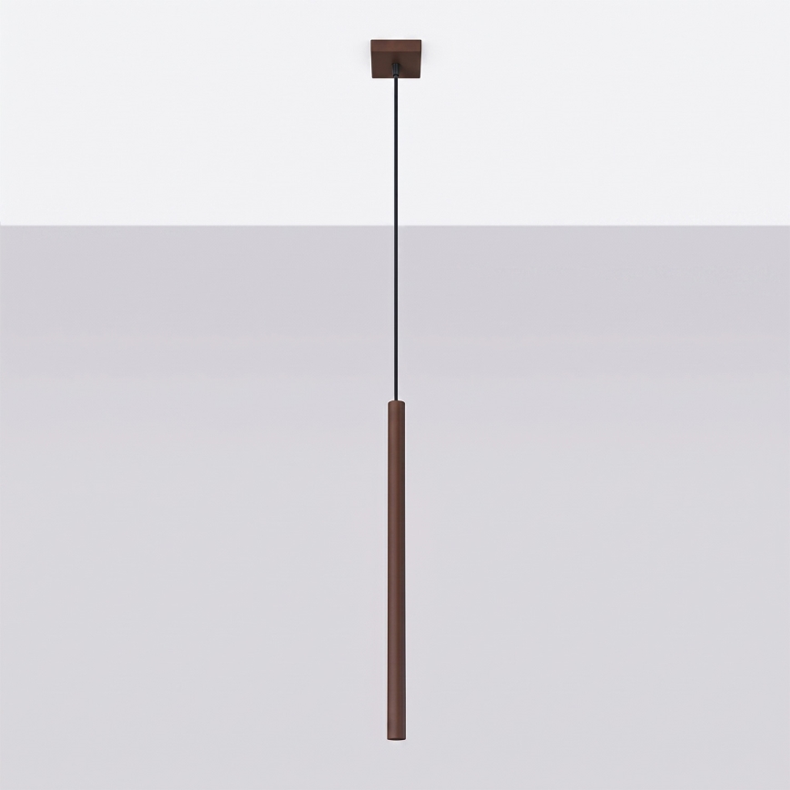 Lustr na lanku PASTELO 1xG9/8W/230V hnědá
