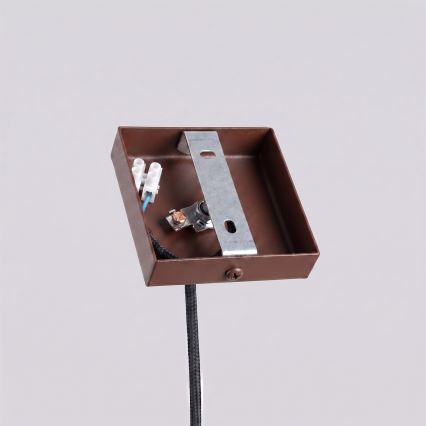 Lustr na lanku PASTELO 1xG9/8W/230V hnědá