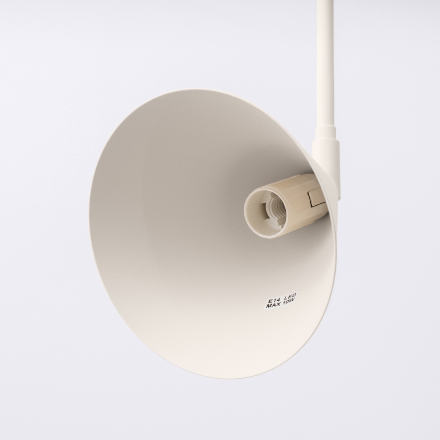 Nástěnná lampa NOX 2xE14/10W/230V krémová