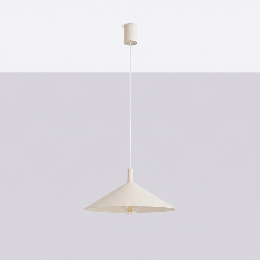Lustr na lanku NOX 1xE27/15W/230V krémová