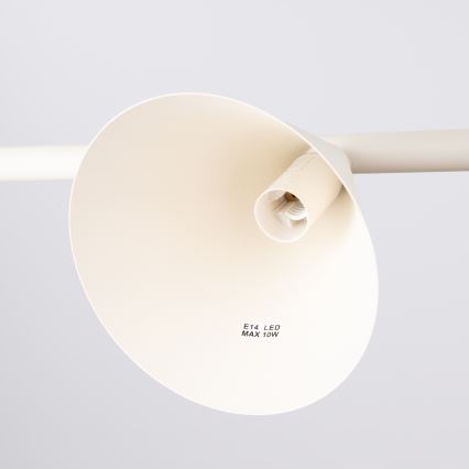 Lustr na lanku NOX 4xE14/10W/230V krémová