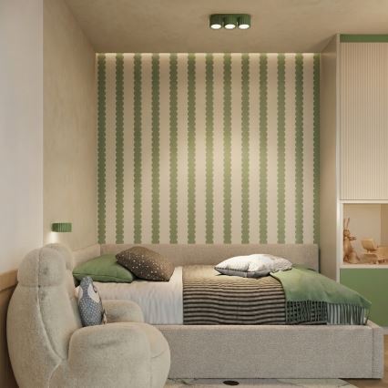 Nástěnné svítidlo AURA 1xGX53/10W/230V zelená