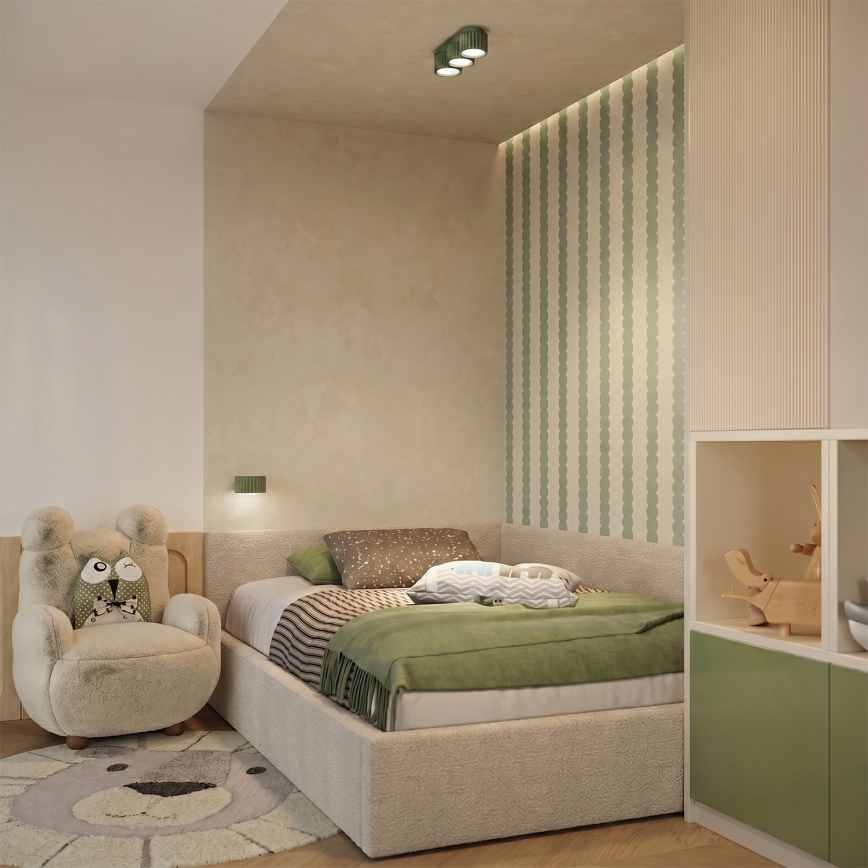 Nástěnné svítidlo AURA 1xGX53/10W/230V zelená