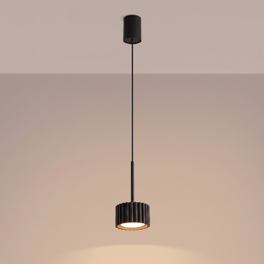 Lustr na lanku AURA 1xGX53/10W/230V černá