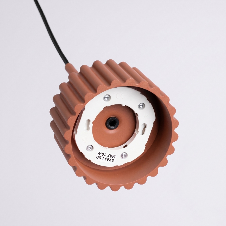 Lustr na lanku AURA 1xGX53/10W/230V červená