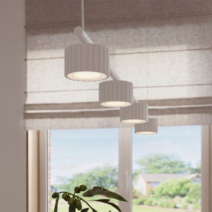 Lustr na lanku AURA 4xGX53/10W/230V bílá