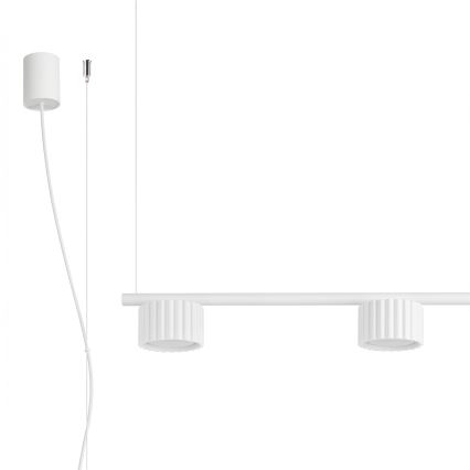 Lustr na lanku AURA 4xGX53/10W/230V bílá
