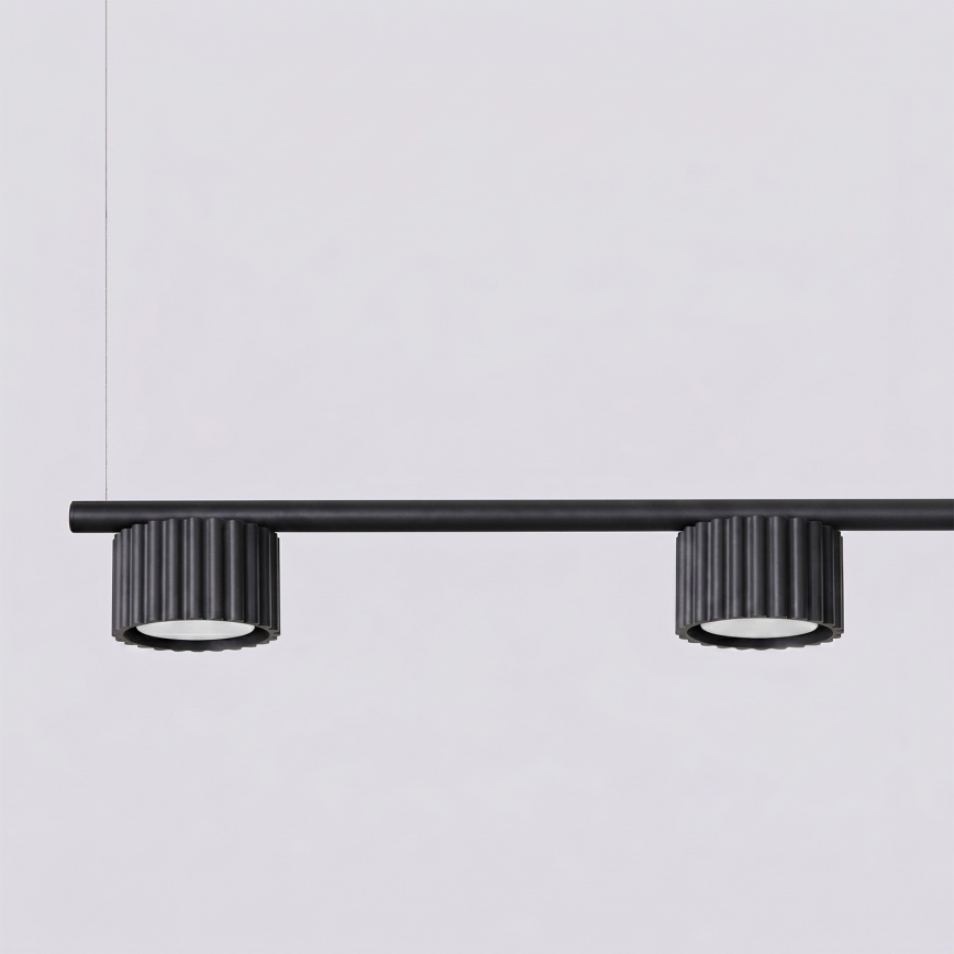 Lustr na lanku AURA 4xGX53/10W/230V černá