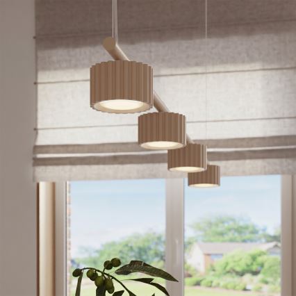 Lustr na lanku AURA 4xGX53/10W/230V krémová