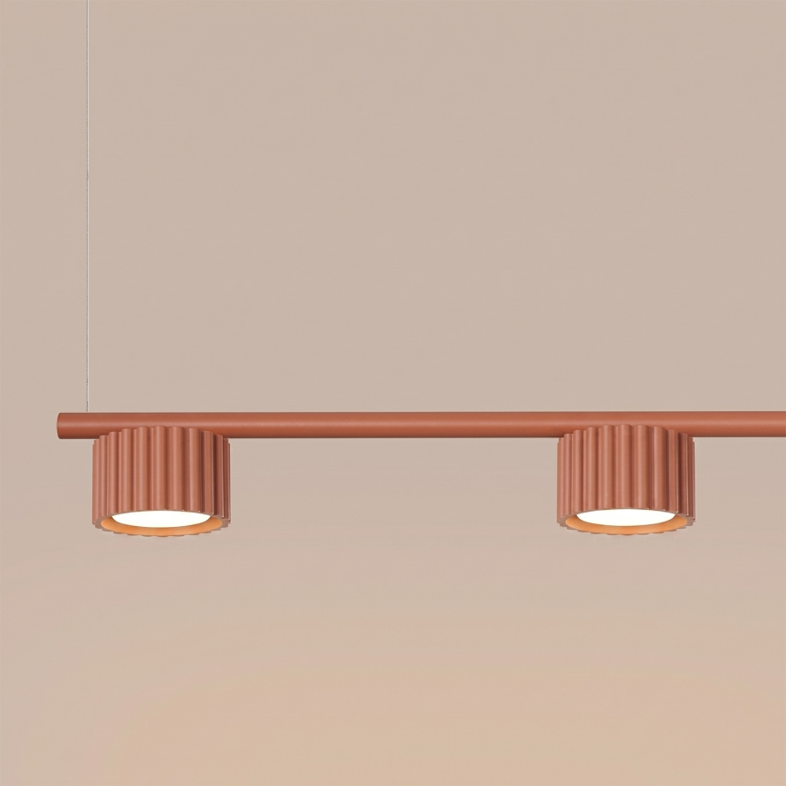 Lustr na lanku AURA 4xGX53/10W/230V červená