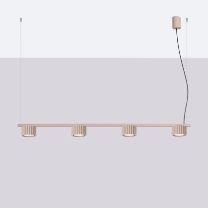 Lustr na lanku AURA 4xGX53/10W/230V taupe