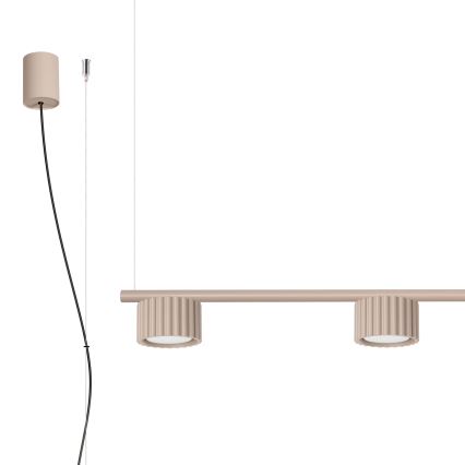 Lustr na lanku AURA 4xGX53/10W/230V taupe