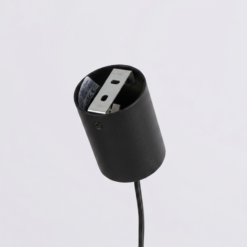 Lustr na lanku KARBON 4xGU10/10W/230V černá