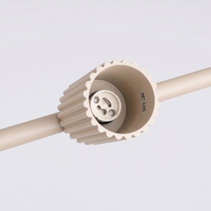 Lustr na lanku KARBON 4xGU10/10W/230V krémová