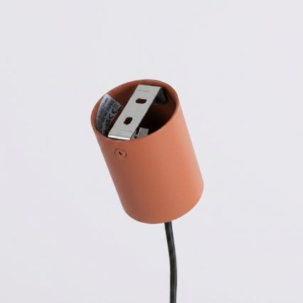 Lustr na lanku KARBON 4xGU10/10W/230V oranžová