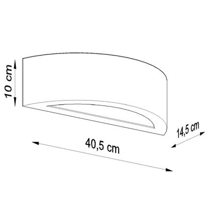 Nástěnné svítidlo ATENA 1xE27/60W/230V černá