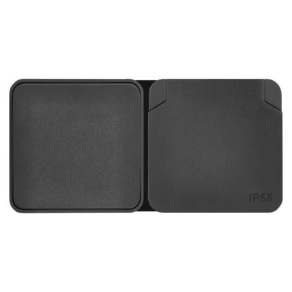 Spínač domovní střídavý se zásuvkou 250V/16A IP55