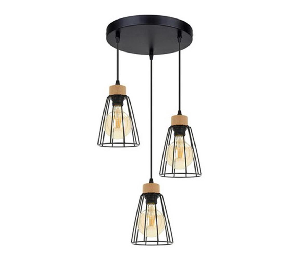 Spot-Light Spot-Light 1311304R - Lustr na lanku ORAZIO 3xE27/60W/230V dub SP0865