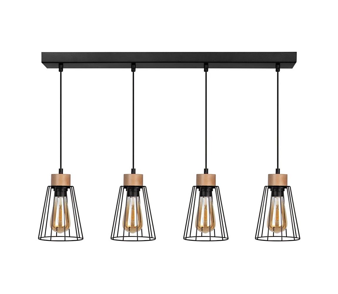 Spot-Light Spot-Light 1315404 - Lustr na lanku ORAZIO 4xE27/60W/230V bříza SP0867