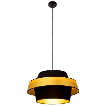 Lustr na lanku PRETO GOLD 1xE27/60W/230V – FSC certifikováno