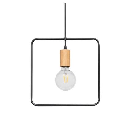 Lustr na lanku CARSTEN 1xE27/60W/230V matný dub
