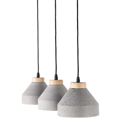 Lustr na lanku TRISTAN 1xE14/40W/230V dub