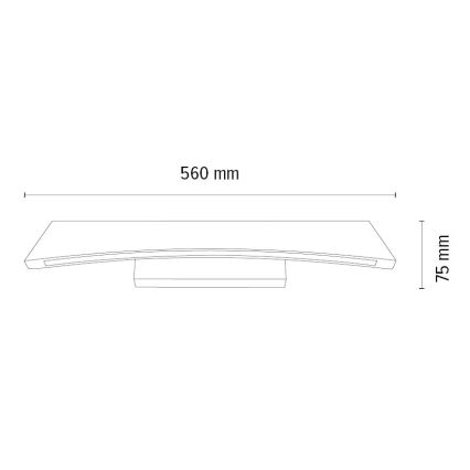 LED Stmívatelné nástěnné svítidlo ZIAD LED/6,5W/230V dub
