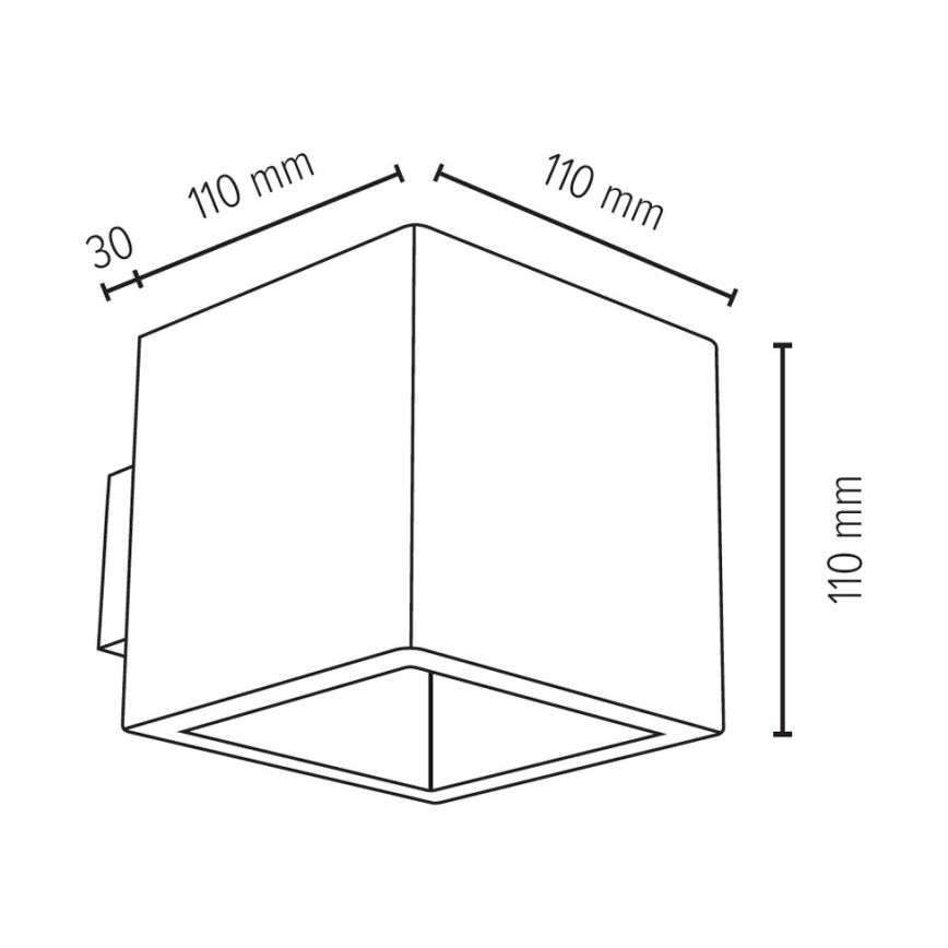 Nástěnné svítidlo BLOCK 1xG9/28W/230V