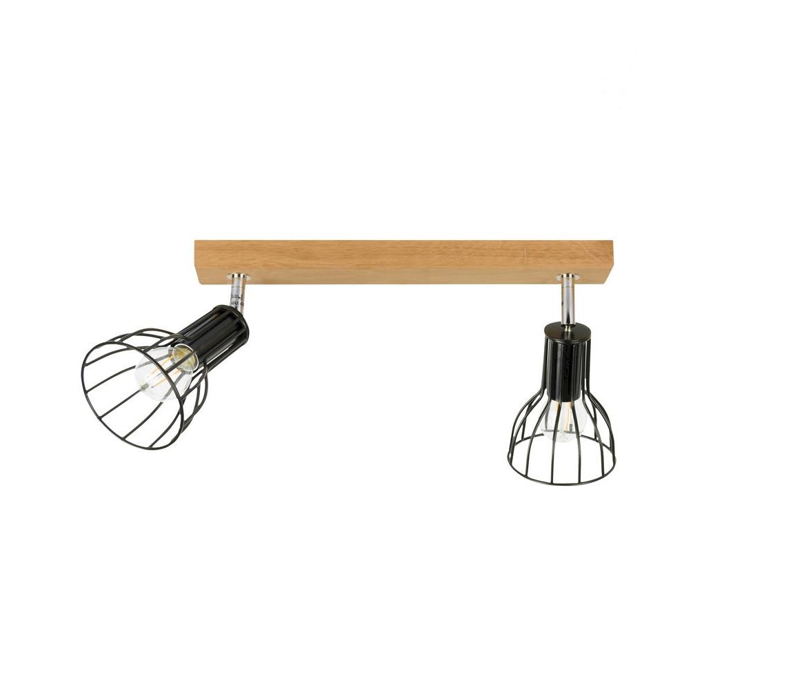 Spot-Light Spot-Light 2344274 - Bodové svítidlo MEGAN 2xE14/40W/230V matný dub SP0509