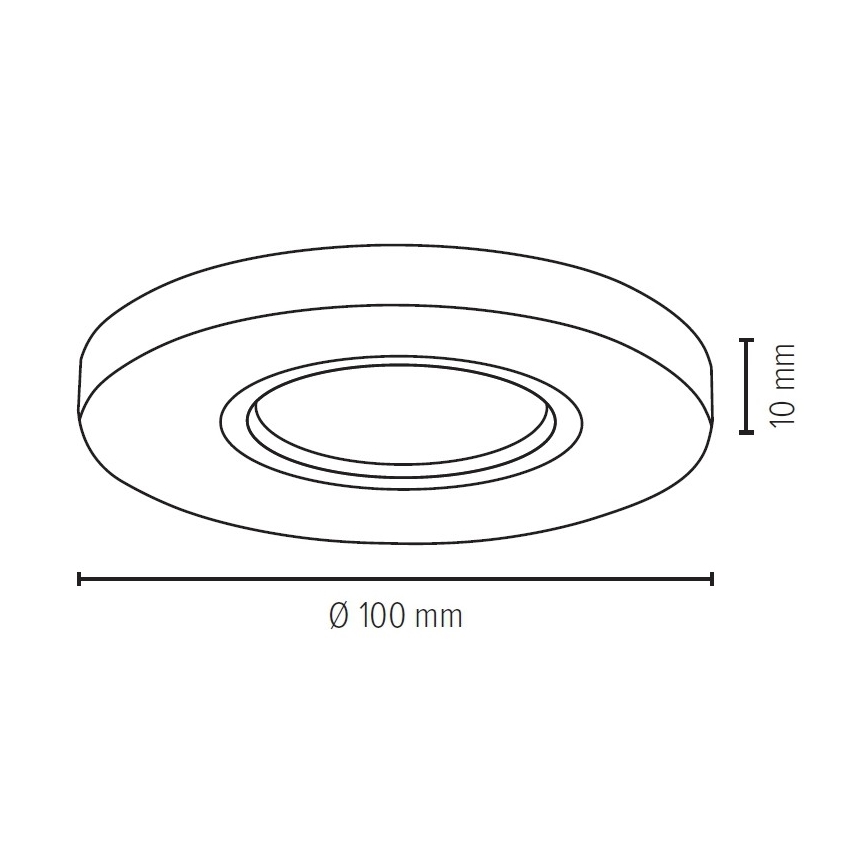 LED Podhledové svítidlo VITAR 1xGU10/5W/230V beton