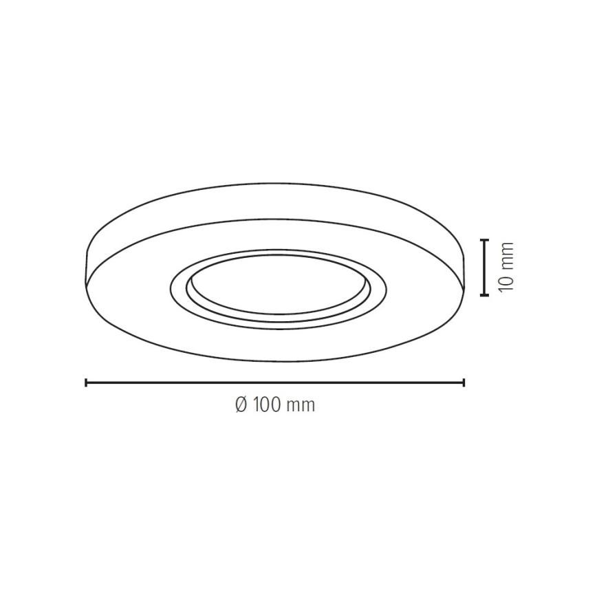 LED Podhledové svítidlo VITAR 1xGU10/5W/230V CRI 90 pískovec