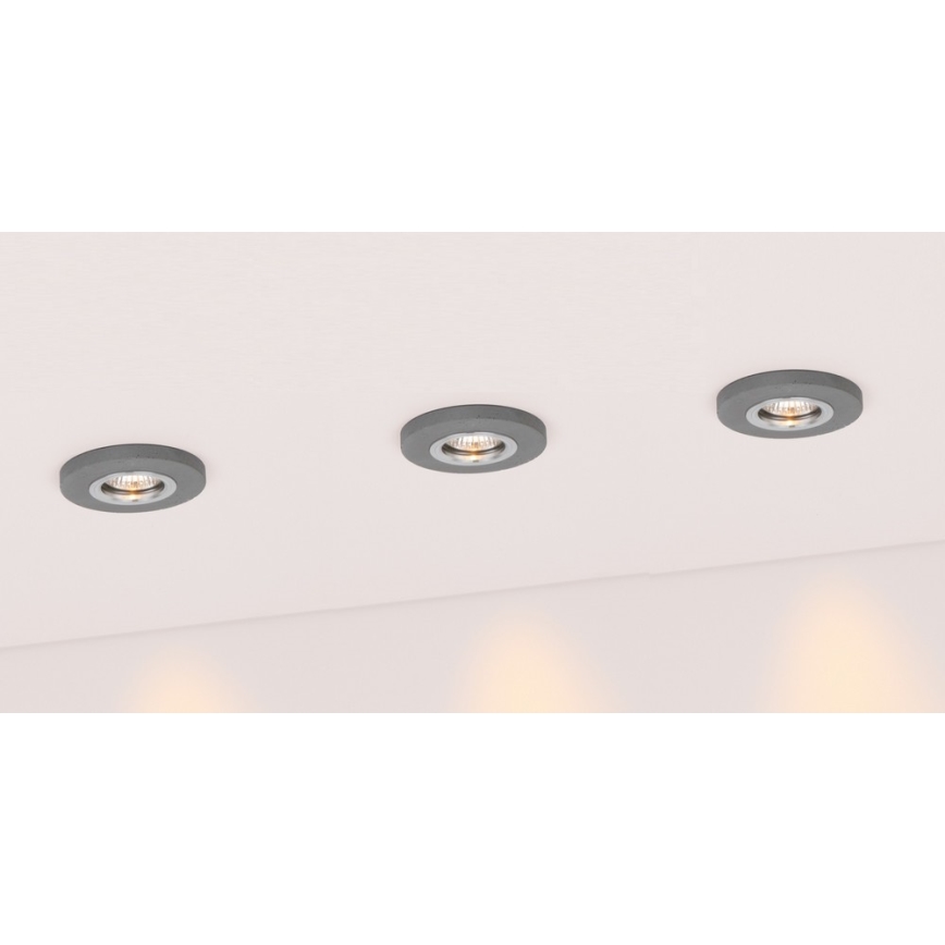 SADA 3x LED Podhledové svítidlo VITAR 1xGU10/5W/230V CRI 90 beton