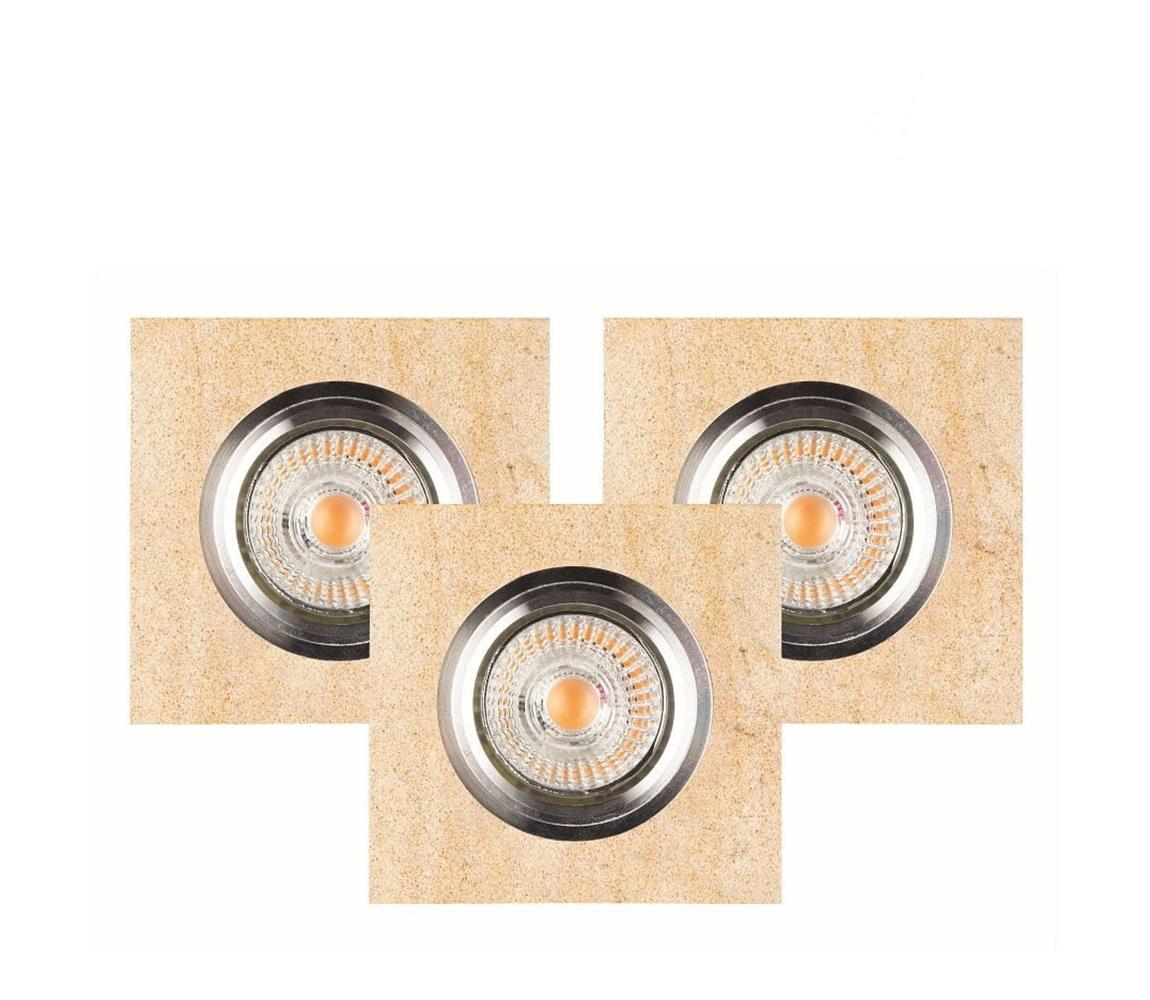 Spot-Light Spot-Light 2515339-SADA 3x LED Podhledové svítidlo VITAR 3xGU10/5W/230V pískovec SP0755