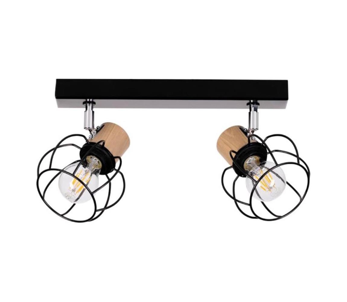 Spot-Light Spot-Light 26114204 - Stropní bodové svítidlo PHIPHI 2xE27/60W/230V dub SP0990