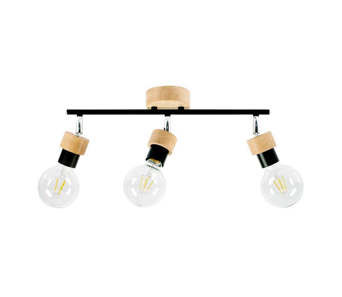 Spot-Light Spot-Light 2834374 - Bodové svítidlo MARJOLAINE 3xE27/25W/230V dub SP0821