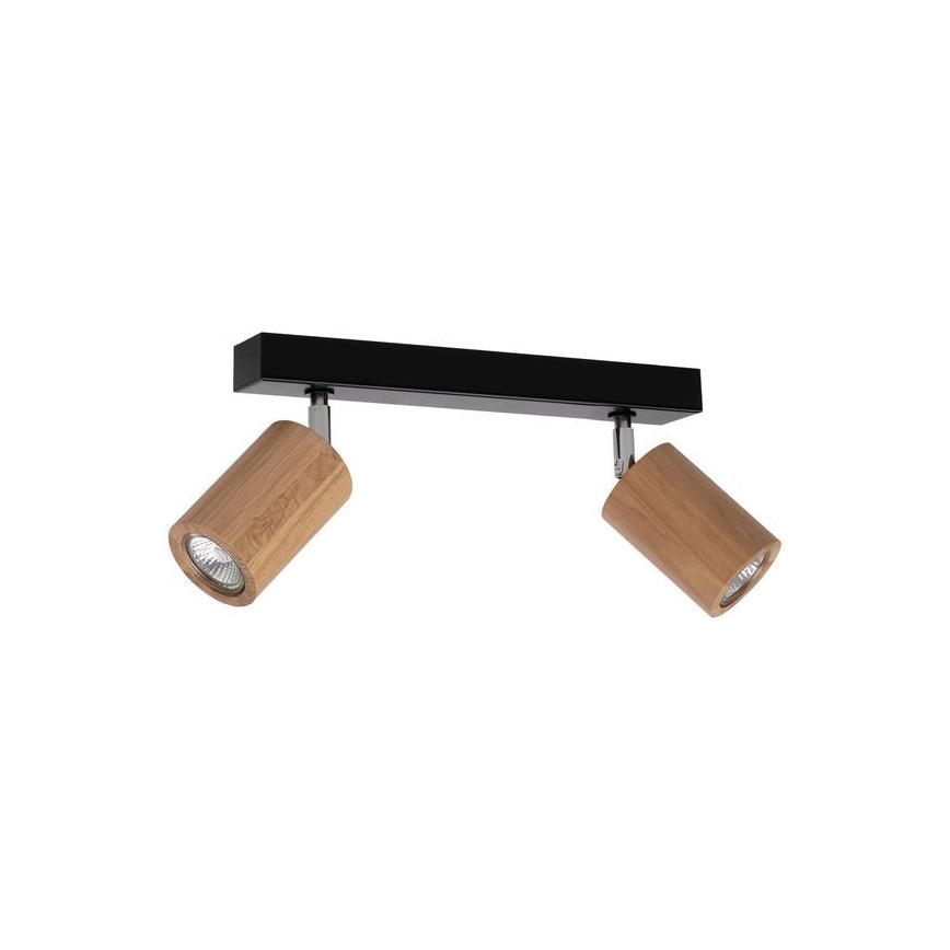 LED Stropní bodové svítidlo MATTI 2xGU10/5W/230V dub – FSC certifikováno