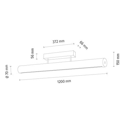 LED Stmívatelné stropní svítidlo CONOR LED/34,5W/230V dub