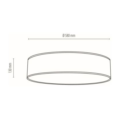 Stropní svítidlo BOHO 4xE27/25W/230V pr. 58 cm bílá
