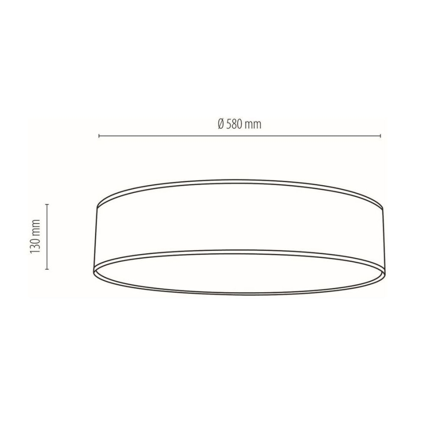 Stropní svítidlo BOHO 4xE27/25W/230V pr. 58 cm bílá