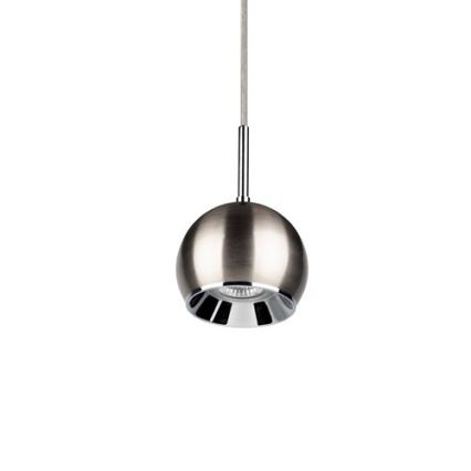 LED Lustr na lanku BALL WOOD 1xGU10/5W/230V matný buk
