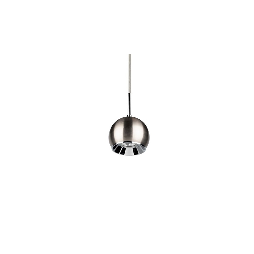 LED Lustr na lanku BALL WOOD 1xGU10/5W/230V matný buk