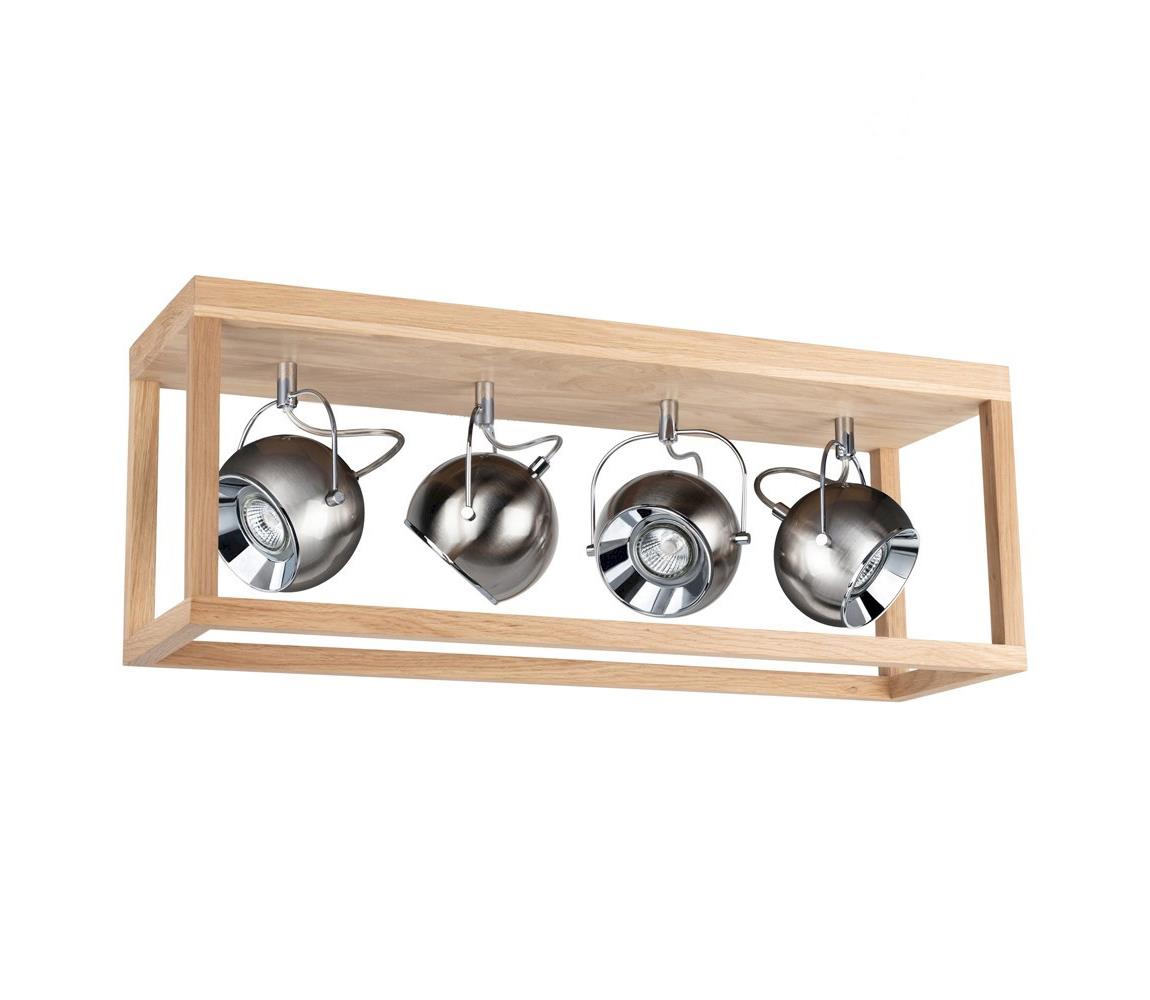 Spot-Light Spot-Light 5227474L - LED Bodové svítidlo ROY 4xGU10/5W/230V matný dub SP0274