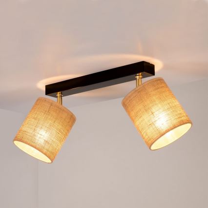 Stropní bodové svítidlo JUTE 2xE27/25W/230V